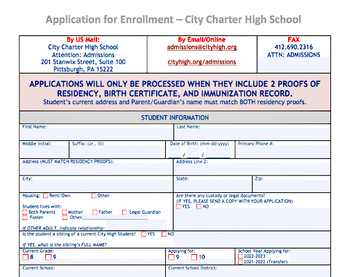 City High Application CHINESE