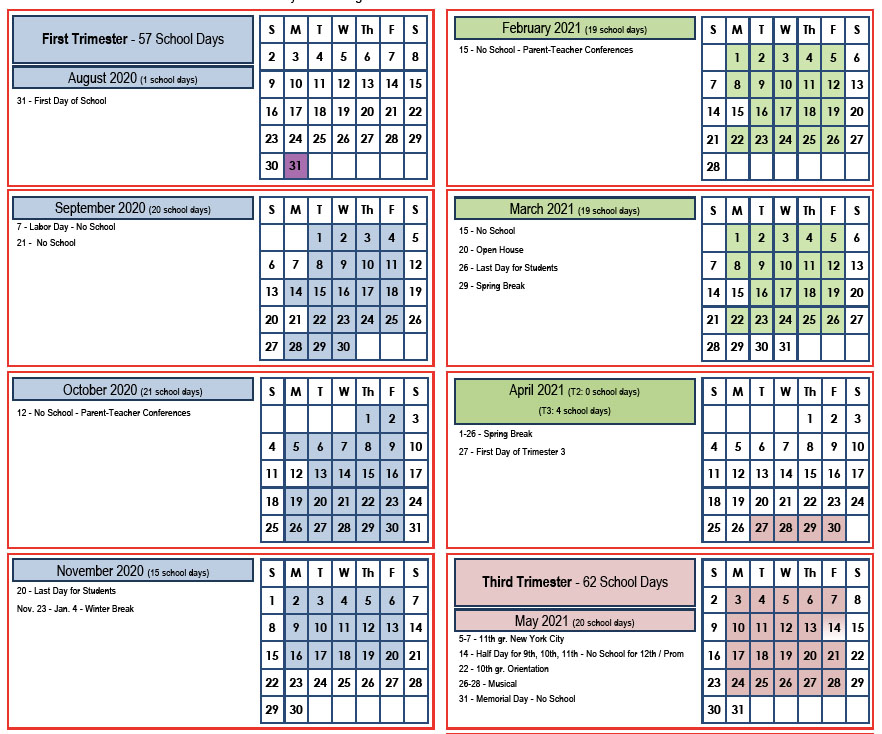 STAFF & STUDENT 2022-2023 School Calendar