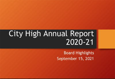 2021-2022 Annual Report Card to the Board