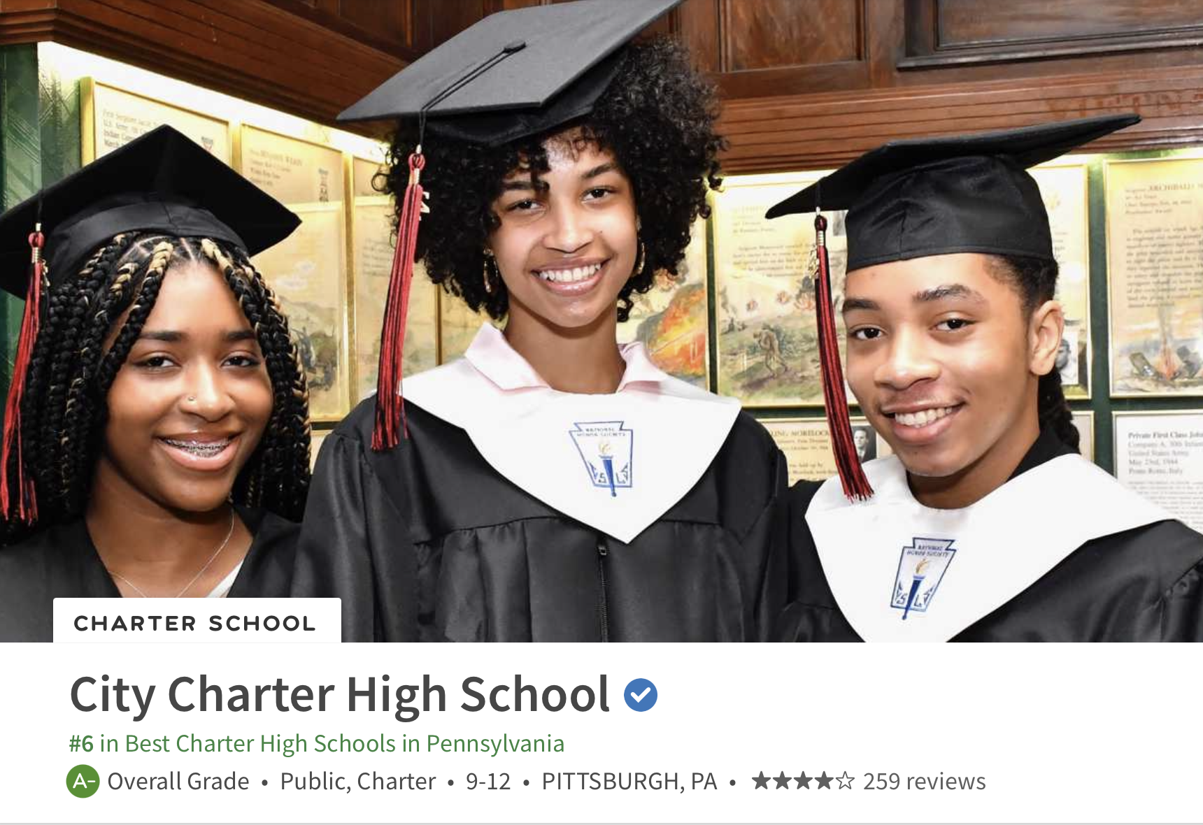 Amazing teachers, amazing results! City High just ranked #6 Best Charter High School in Pennsylvania by niche.com.